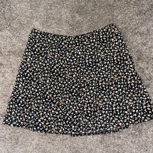 floral mini skirt